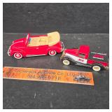 2 Diecast. VW Bug, Ace Truck Bank