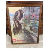 Vintage framed Remington UMC puzzle