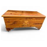 Small cedar blanket chest
