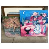 2 paintings on canvas