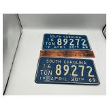 1969 SC tags