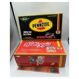 2 die cast race cars