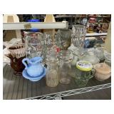 Large lot of glassware