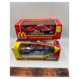 2 die cast cars
