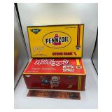 2 die cast race cars