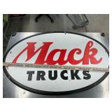 Metal Mac trucks sign