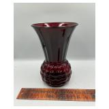 Ruby red vase