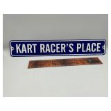 Metal sign