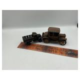 Cast iron truck and car