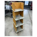 Wooden shelves