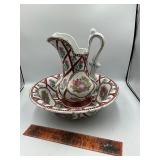 Vintage bowl and pitcher
