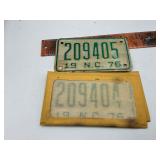 1976 motorcycle tags