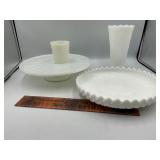 Milk glass lot