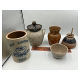 Pottery lot Jug town and other