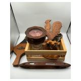 Crate with miscellaneous items