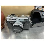 Yashica camera and bag