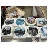 8 collector plates eagles and ducks