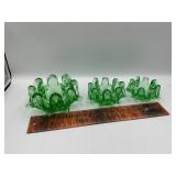 Stacking art glass dishes