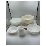 Milk glass lot
