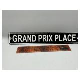 Metal sign