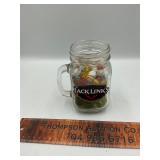 Jar with marbles