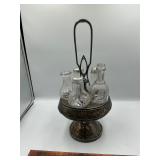 Vintage silver plate condiment set
