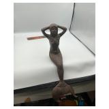 Cast iron mermaid