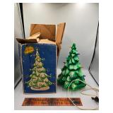 Vintage molded tabletop tree