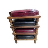 Mid century stacking stools by Ethan Allen