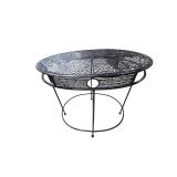 Metal accent table