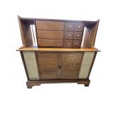 Mid century stereo radio works 45*16*44 tall