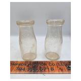 2 Clover dairy bottles