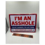 Metal sign