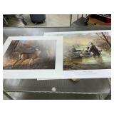 2 signed prints