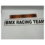 Metal sign