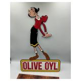 Olive oil metal sign