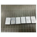 6 zippo lighters
