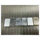 6 zippo lighters