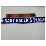 Metal sign