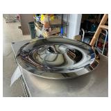 Mid century serving tray heavy