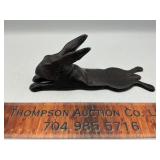 Cast iron bunny door stop