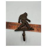 Cast iron Bigfoot coat hooks
