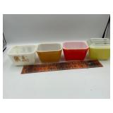 4 Pyrex refrigerator dishes
