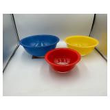 Pyrex mixing bowls