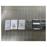 6 zippo lighters