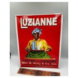 Concaved enamel sign