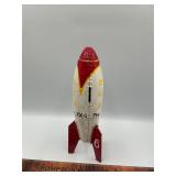 Cast iron rocket bank