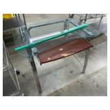 Glass top desk