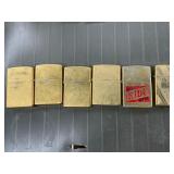 6 zippo lighters