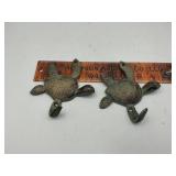 Cast iron turtle hooks